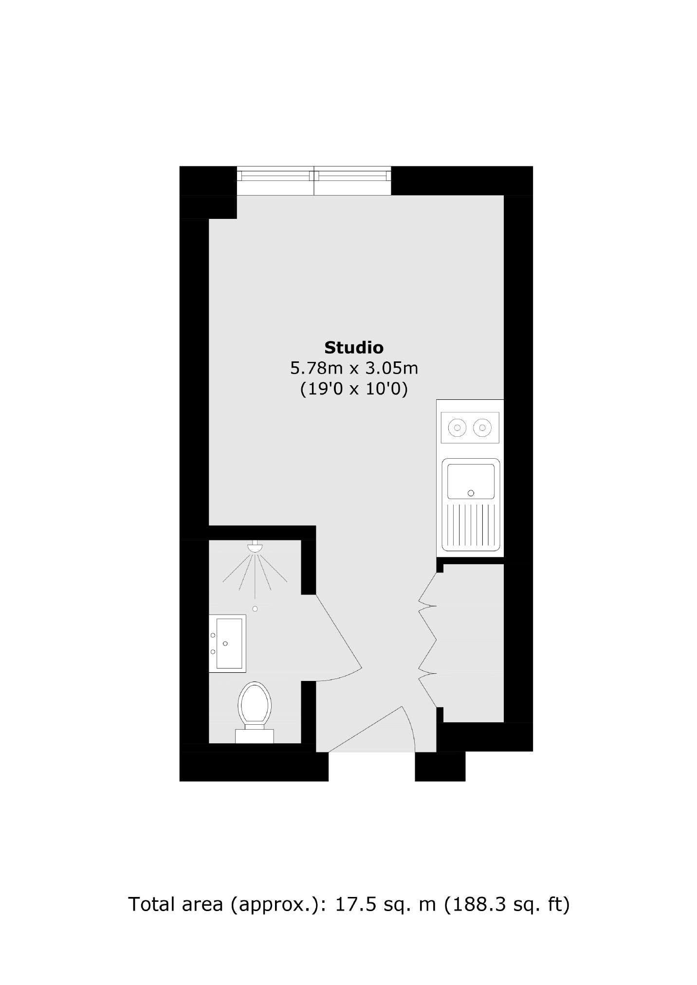 Flat 208, 62-64, Kenton Road, Harrow floorplan