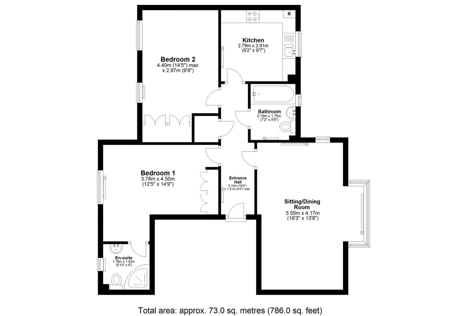 8, Cornwall Close, Tetbury floorplan