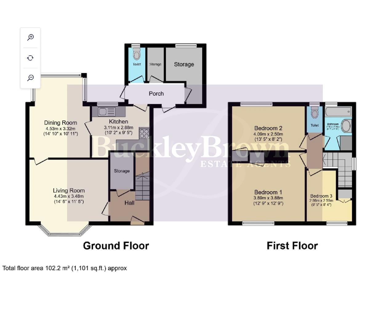 6, East Street, Chesterfield floorplan