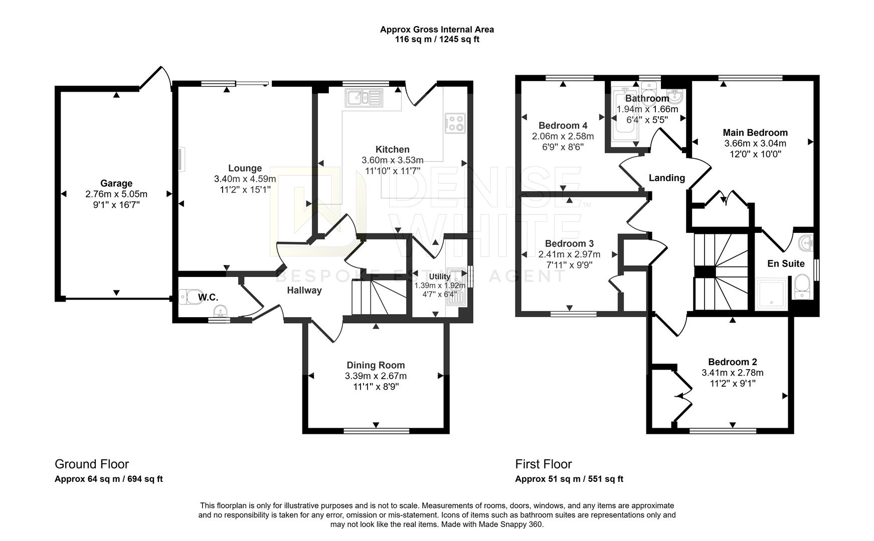 17, Milltown Way, Staffordshire floorplan