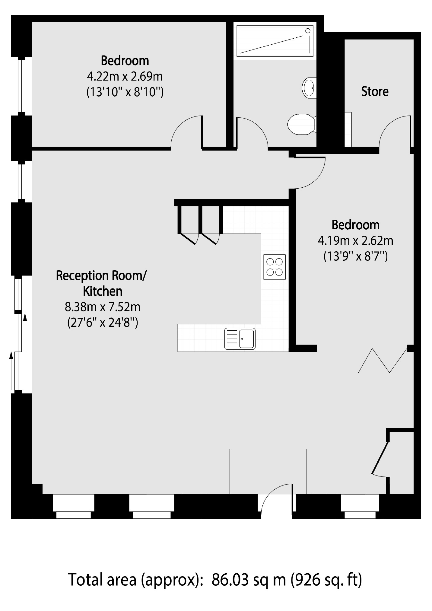 17, London Lane, London floorplan