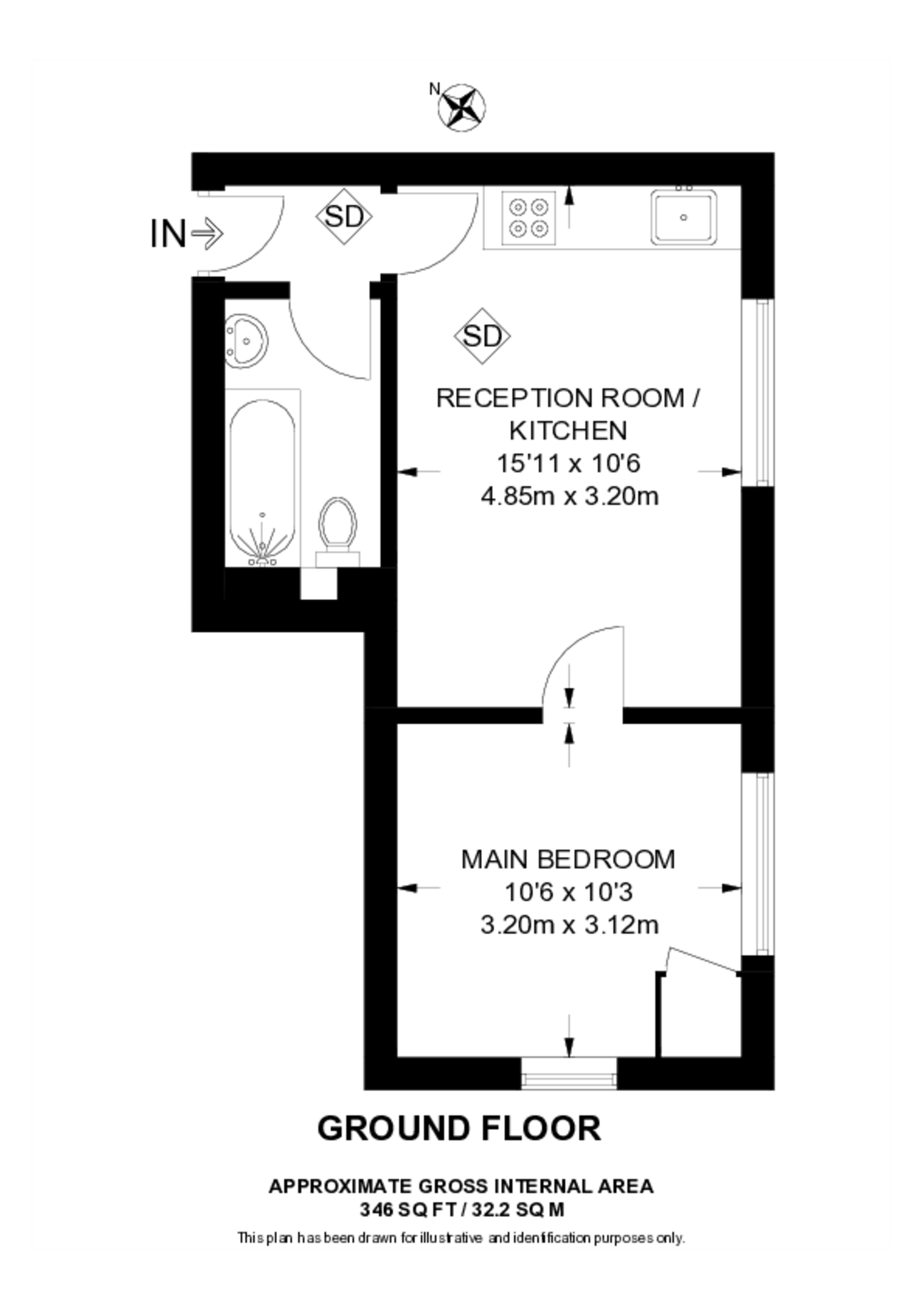 Woodville Road, Thornton Heath floorplan