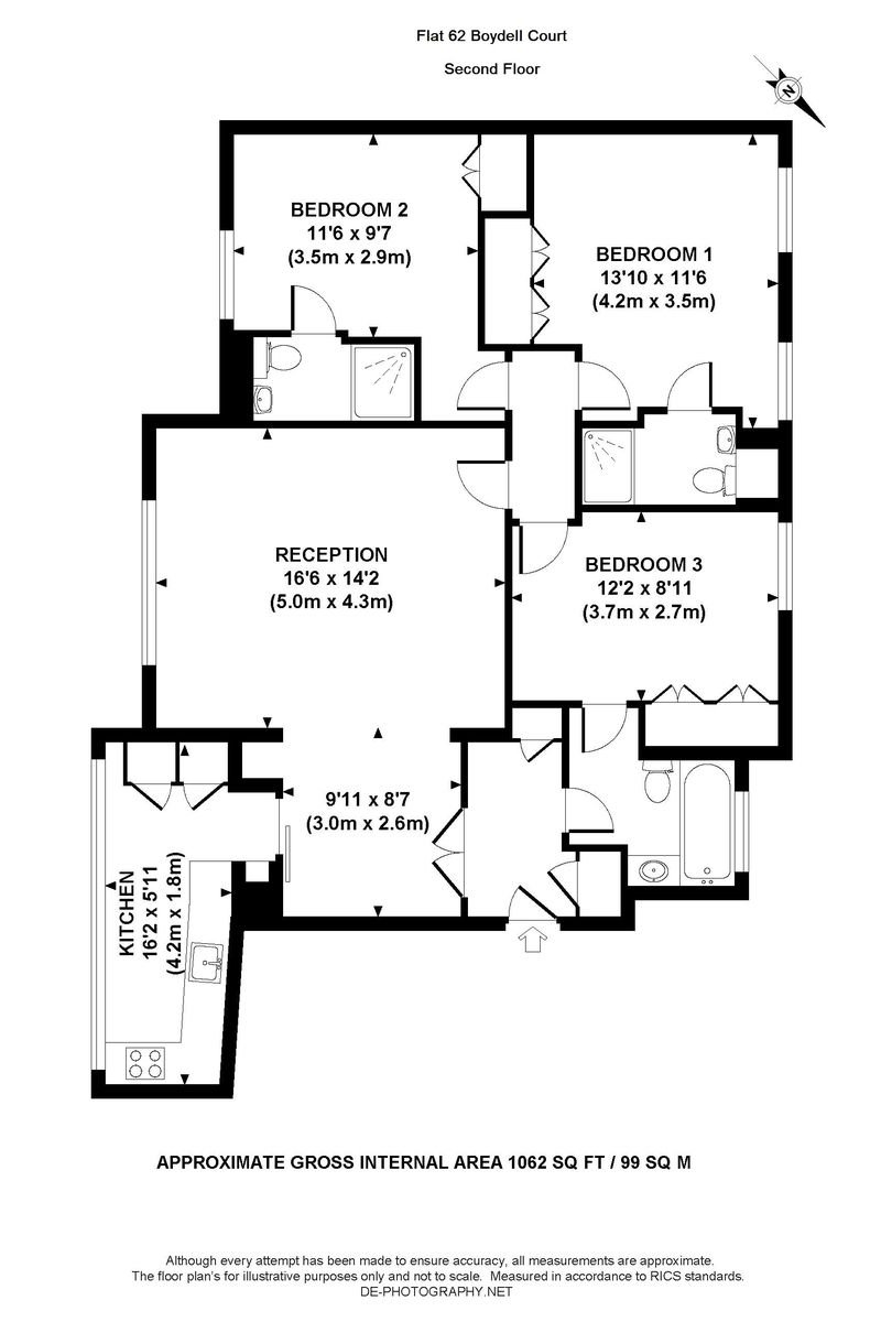 62, Boydell Court, St John's Wood floorplan