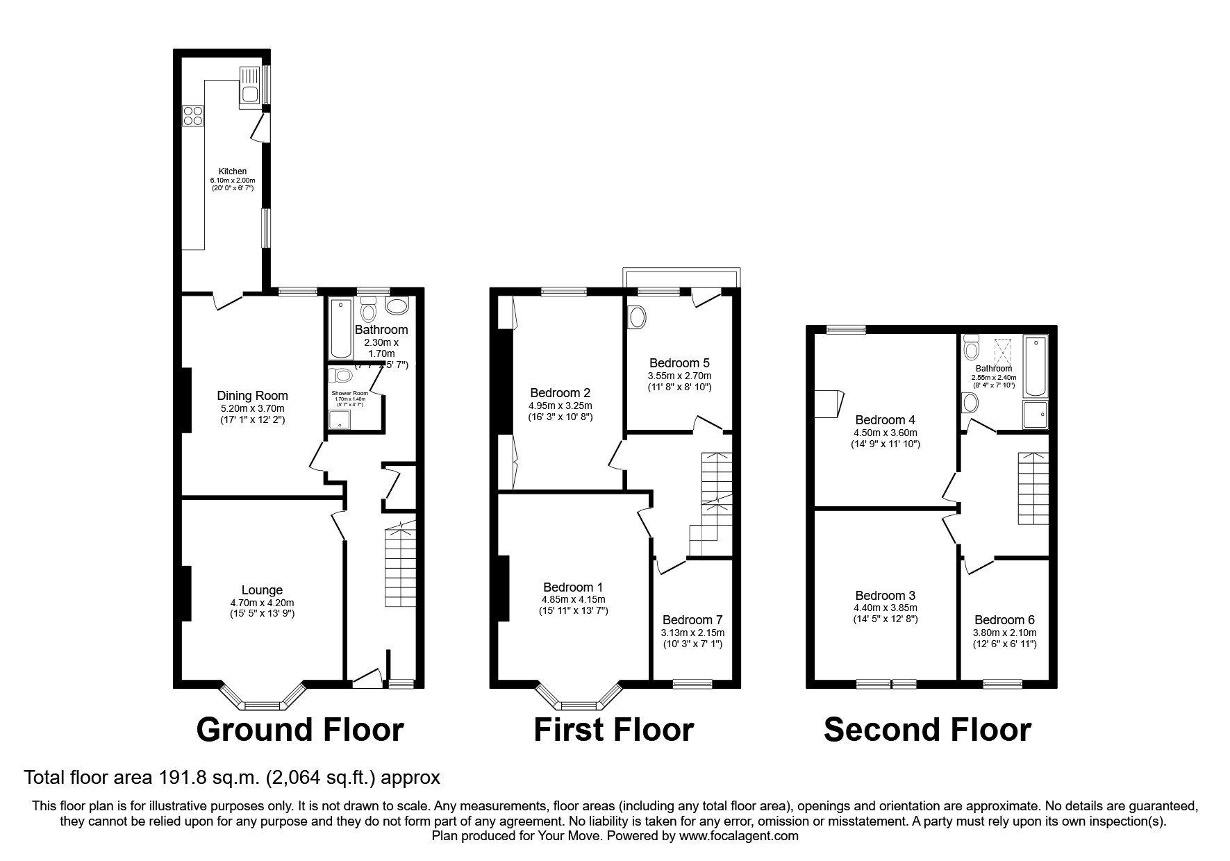 Road, Wallsend, Tyne And Wear NE28, 7 bedroom terraced house for