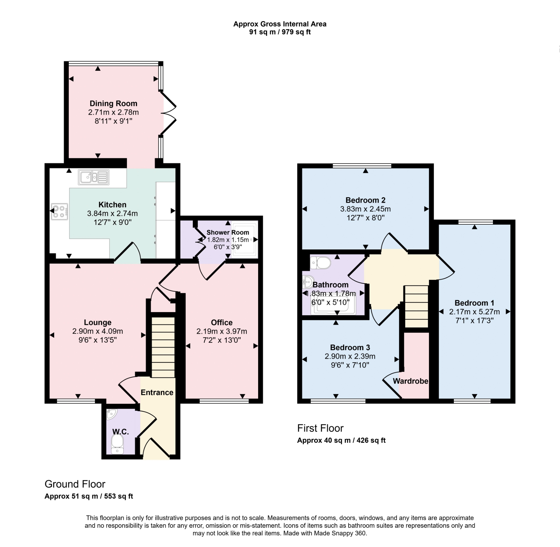 78, Winston drive, Skegness floorplan