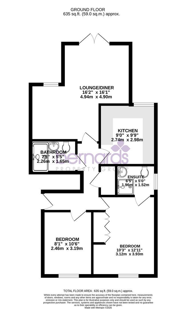 2 The Starlings, 21, High Street, Lee-On-The-Solent floorplan