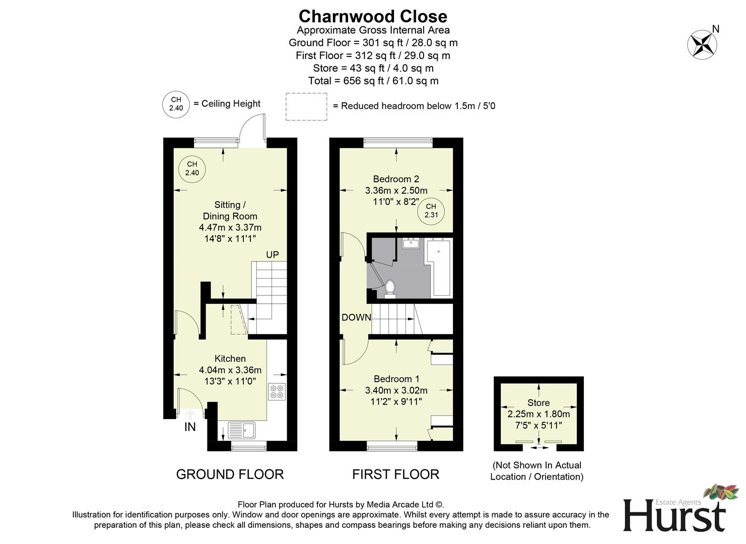 11, Charnwood Close, High Wycombe floorplan