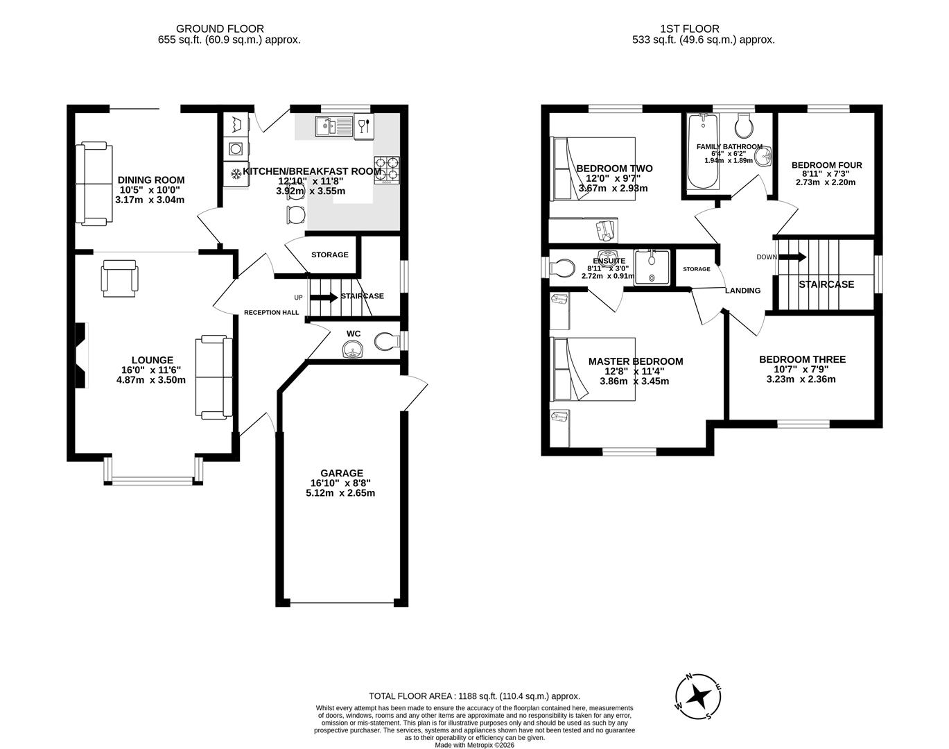 17, Hampshire Road, Preston floorplan