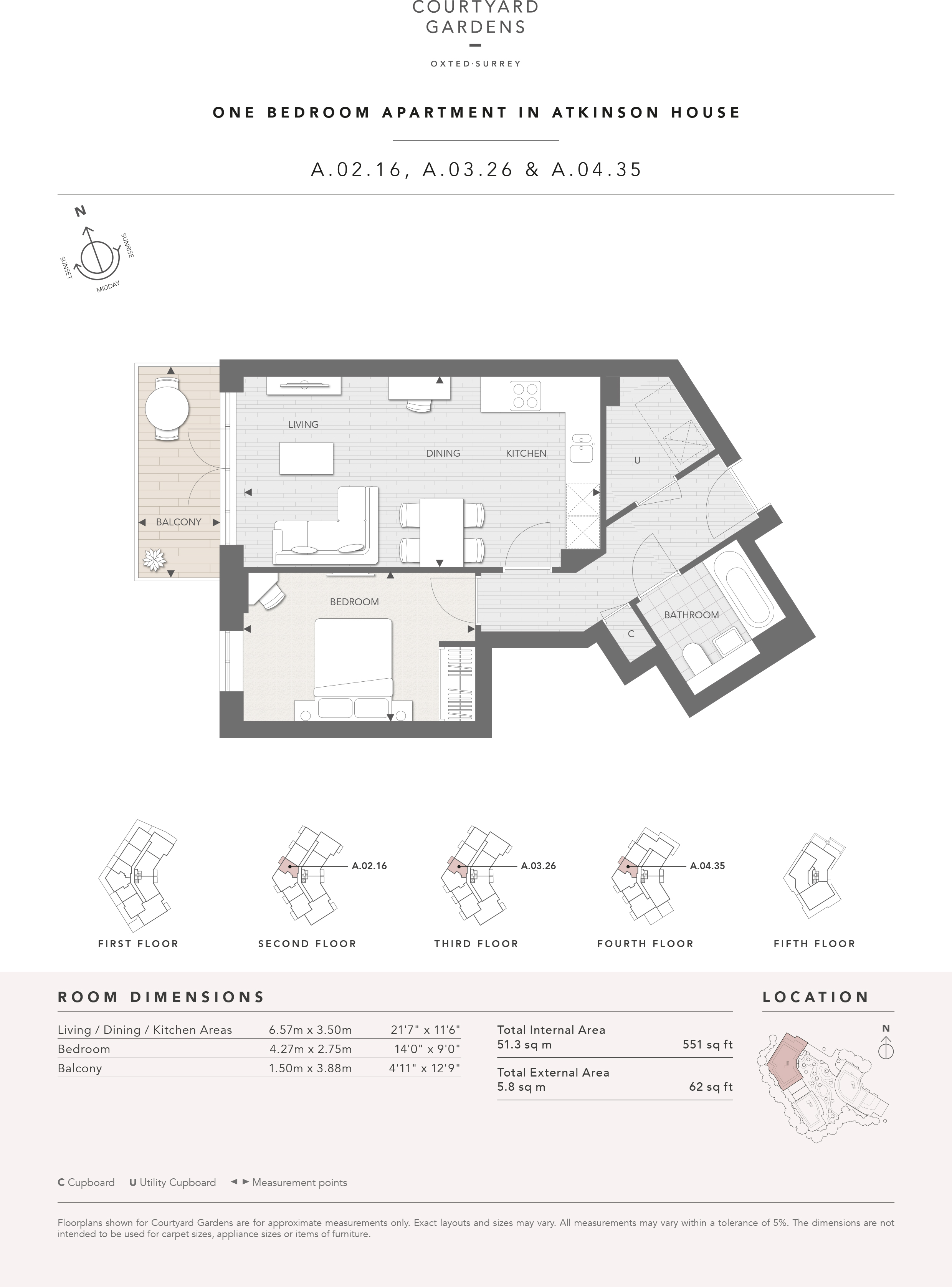 1 Bedrooms Flat for sale in Courtyard Gardens, Oxted, Surrey RH8