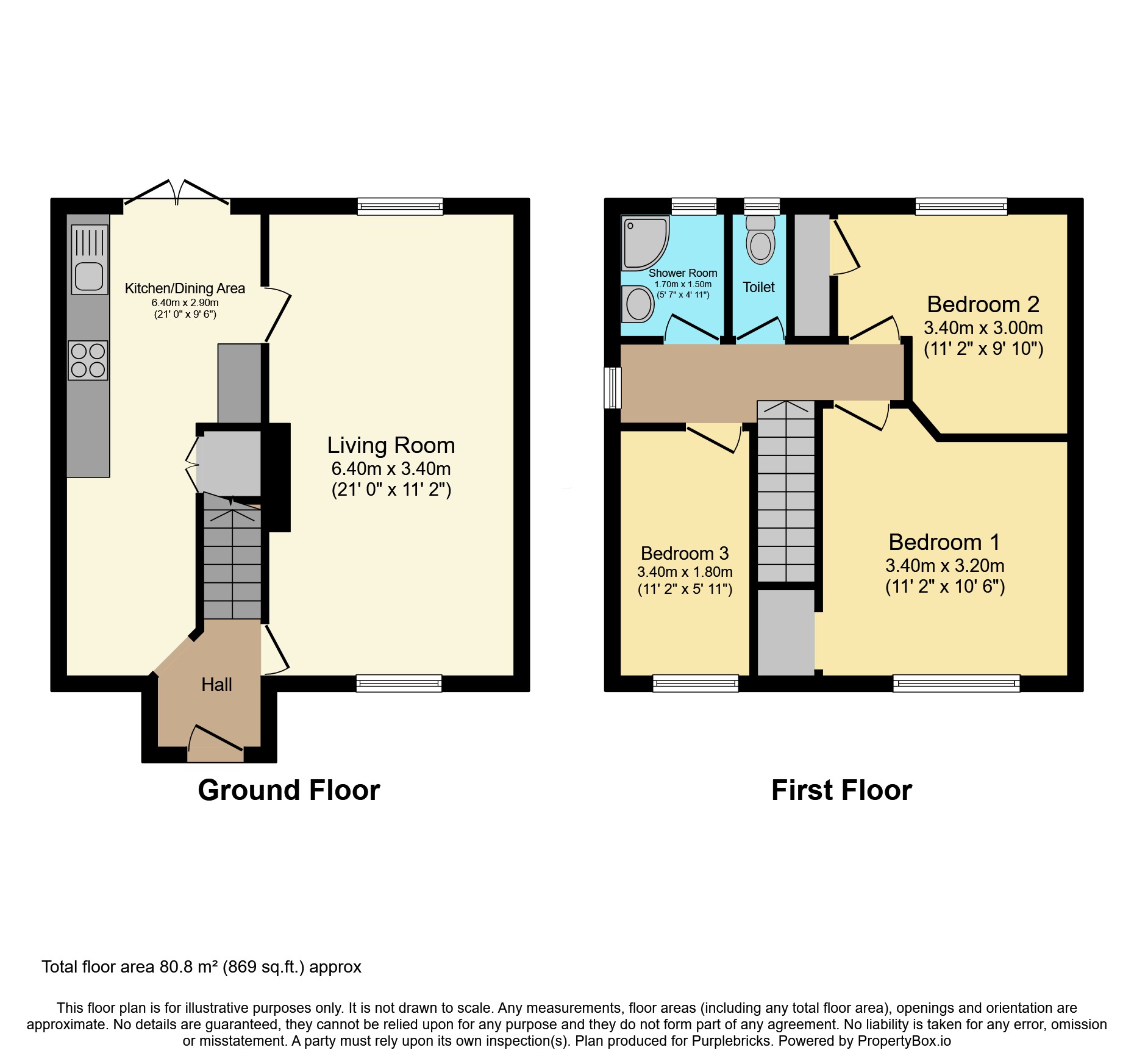 69, Home Lea, Leeds floorplan