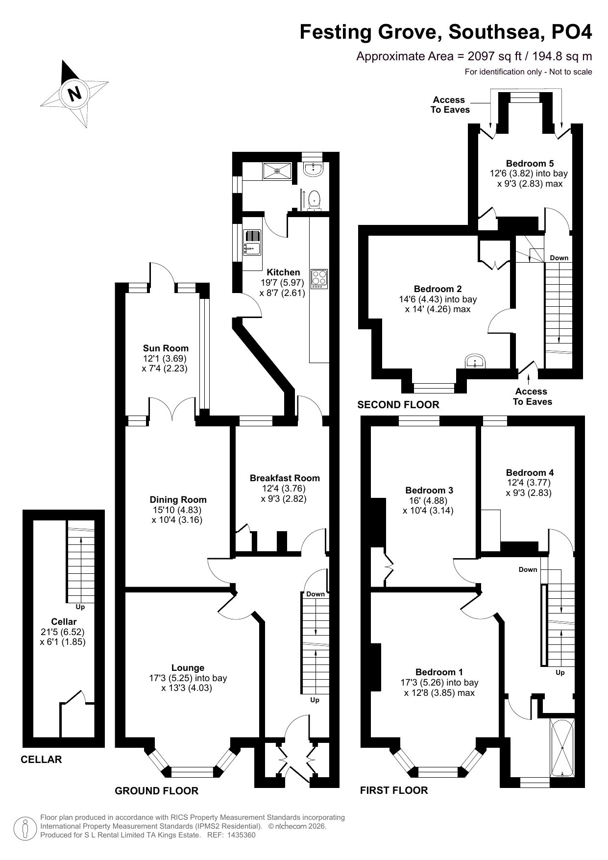 75, Festing Grove, Southsea floorplan