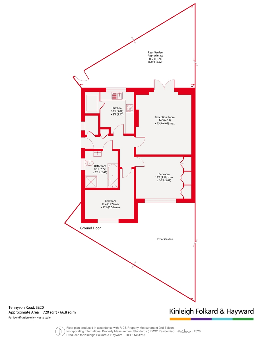 1A,, Tennyson Road, London floorplan