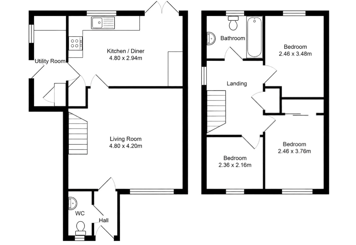 21, Fernwood Close, Northallerton floorplan