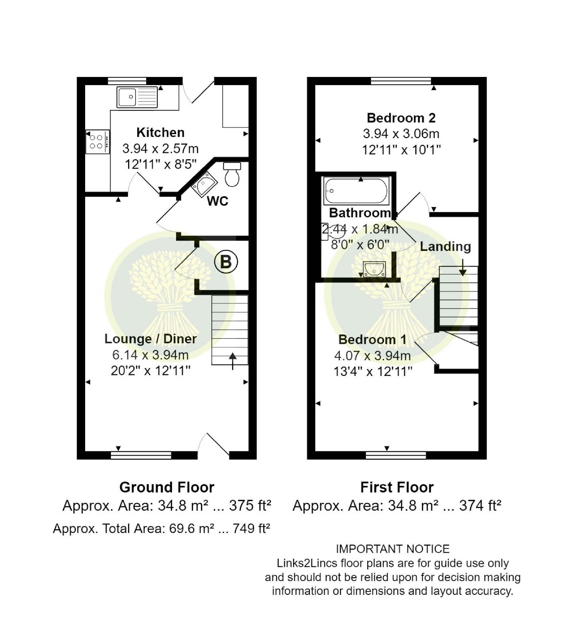 2 Bedrooms End terrace house for sale in Mallard Way, Market Rasen LN8