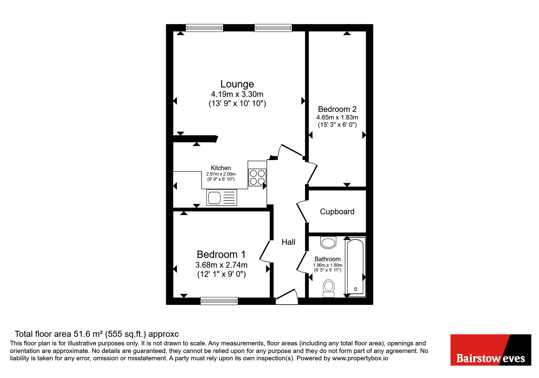 Apartment 11, Newhall Place,, High Green Court, Cannock floorplan