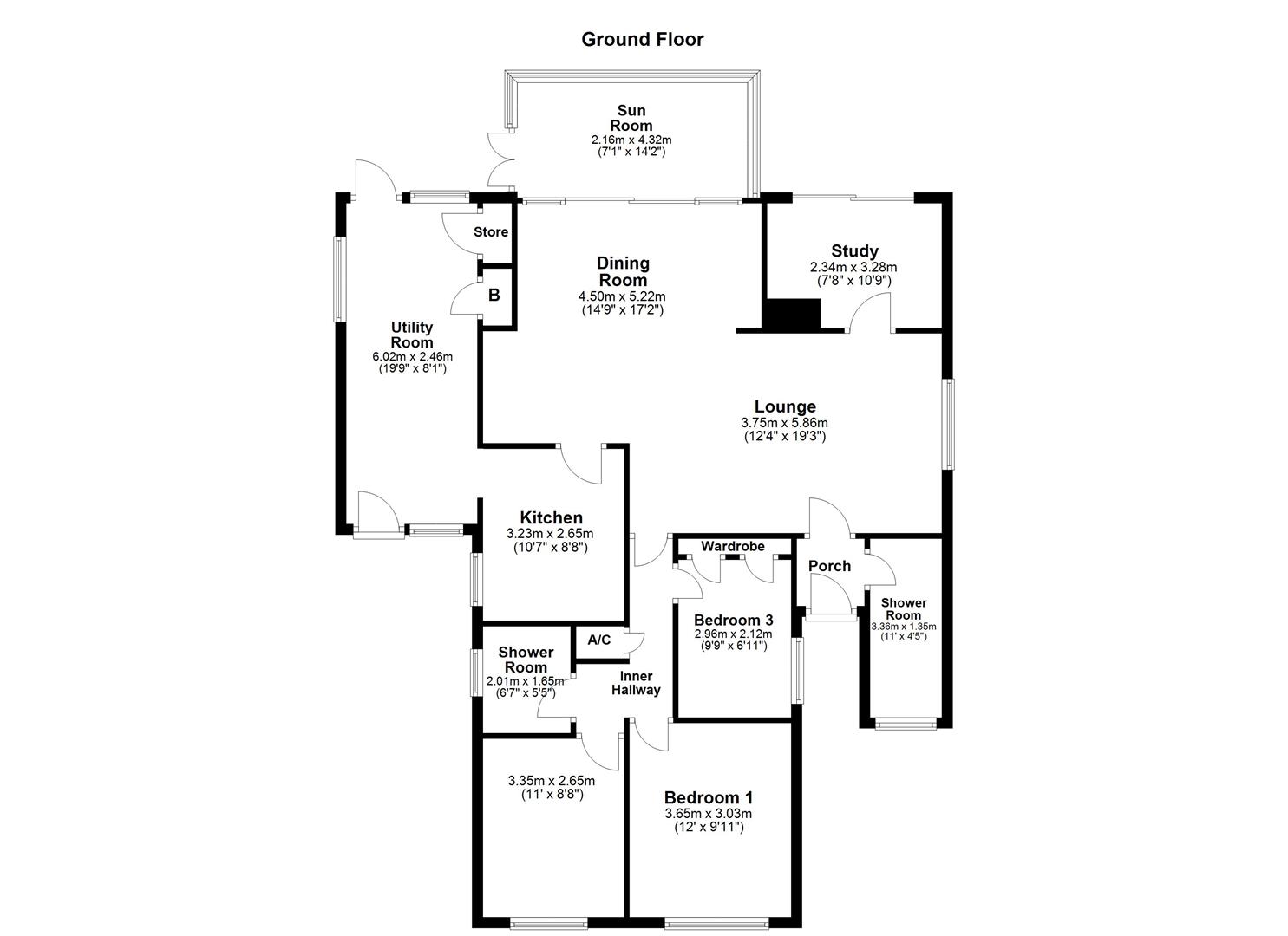 7, Barnsdale Close, Market Harborough floorplan
