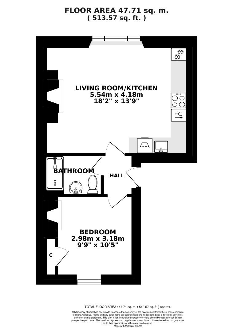 Flat 1, 2, Cleveland Place East, Bath floorplan