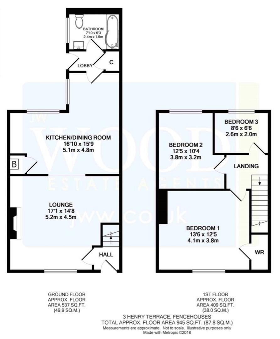 3, Henry Terrace, Houghton Le Spring floorplan