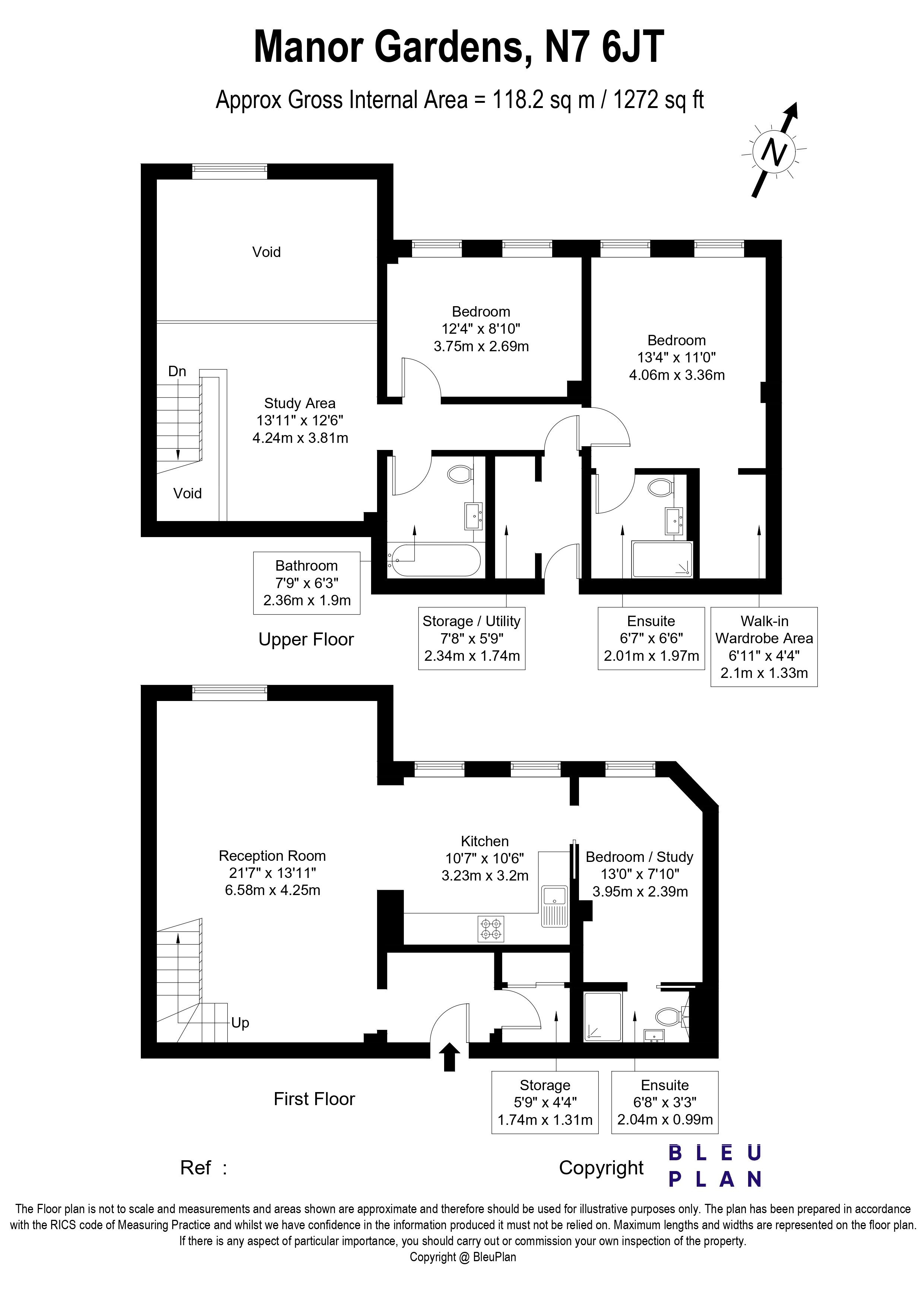 Manor Gardens, London floorplan