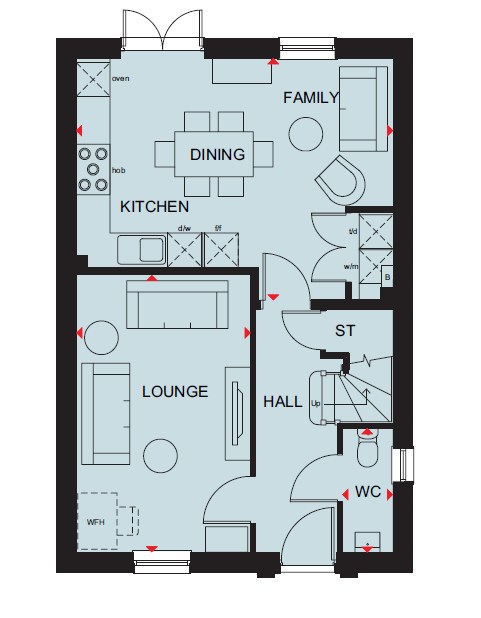 H8774187, Southern Cross, Wixams, Bedford floorplan
