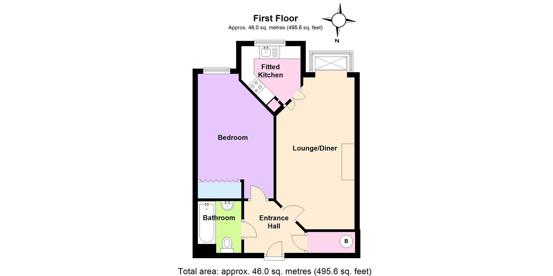 Giles Court, Rectory Road, West Bridgford, Nottingham NG2, 1 bedroom