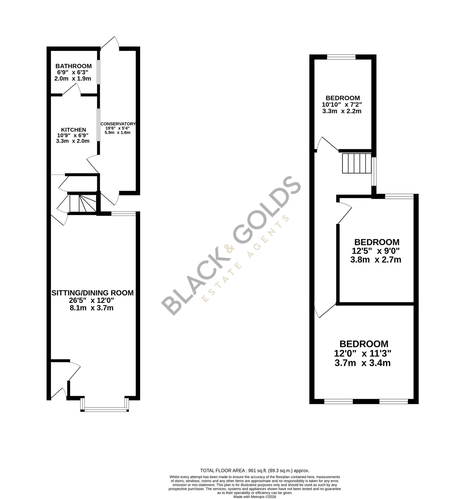 247, Warwards Lane, Birmingham floorplan