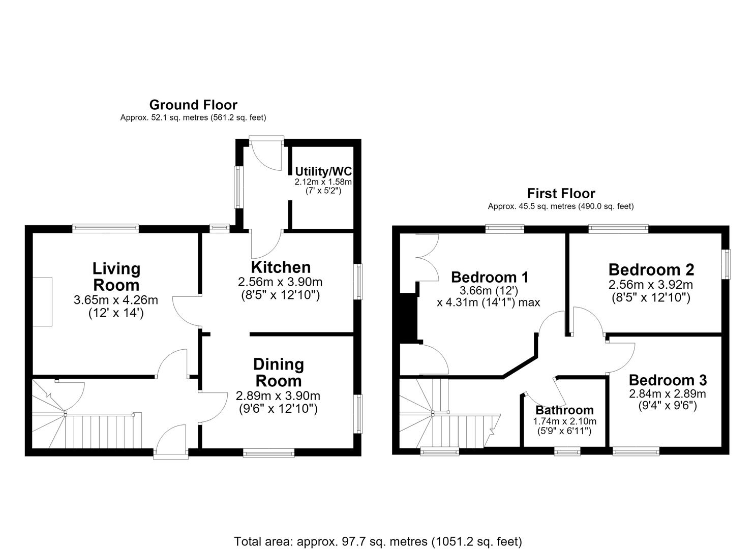 53, West Parade, Warminster floorplan