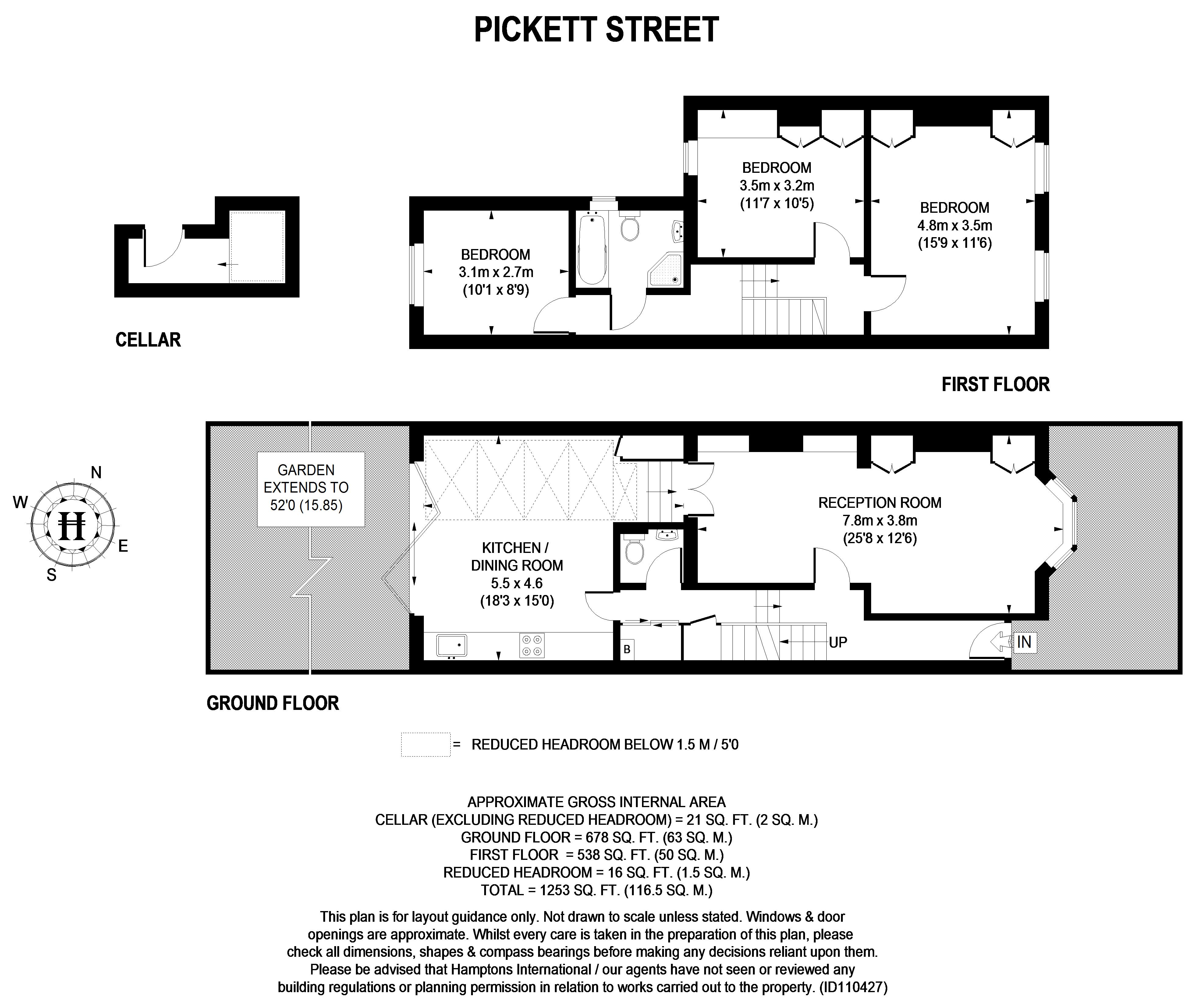 3 Bedrooms Flat to rent in Pickets Street, London SW12