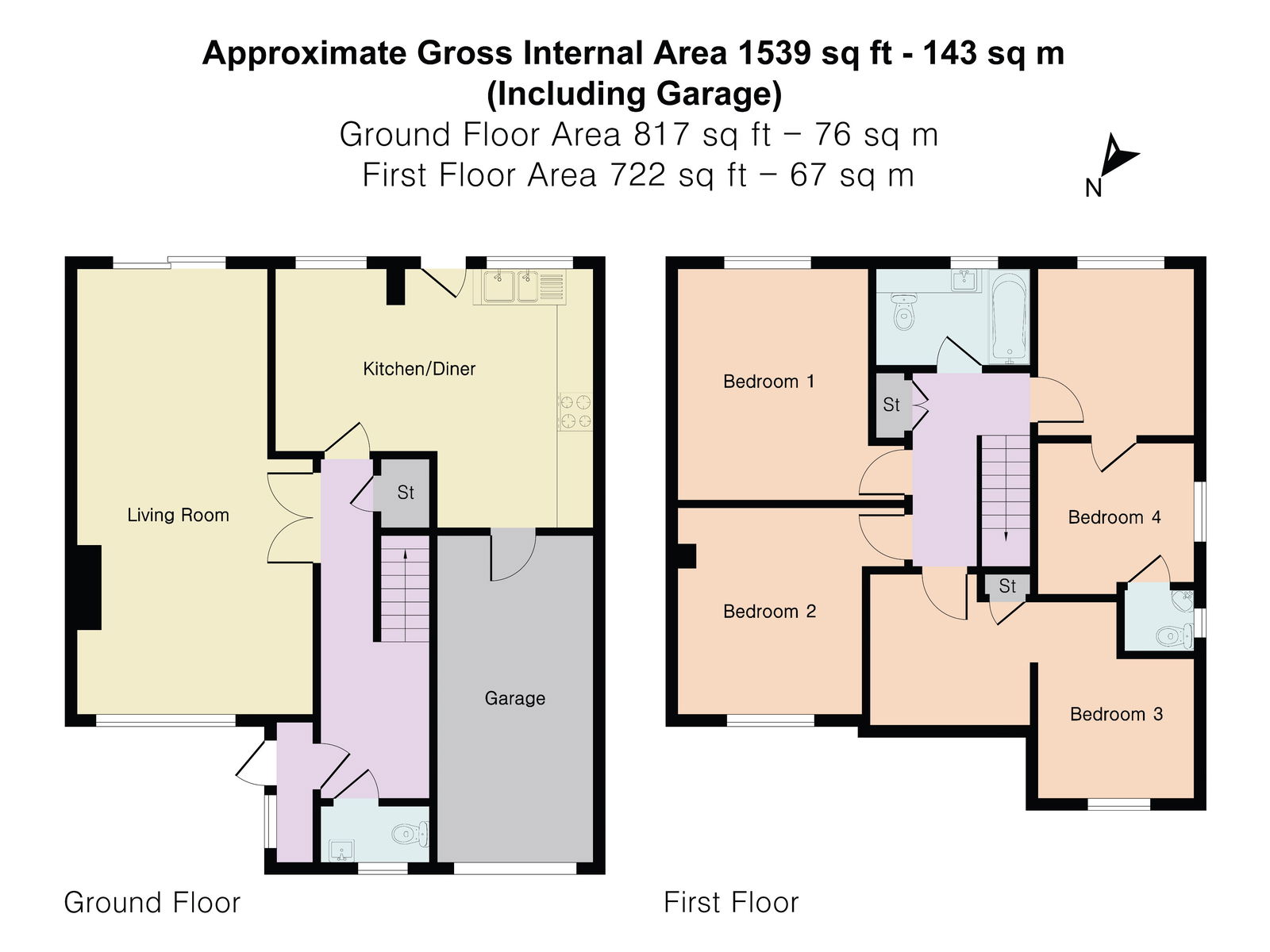 14, The Moat, Puckeridge floorplan