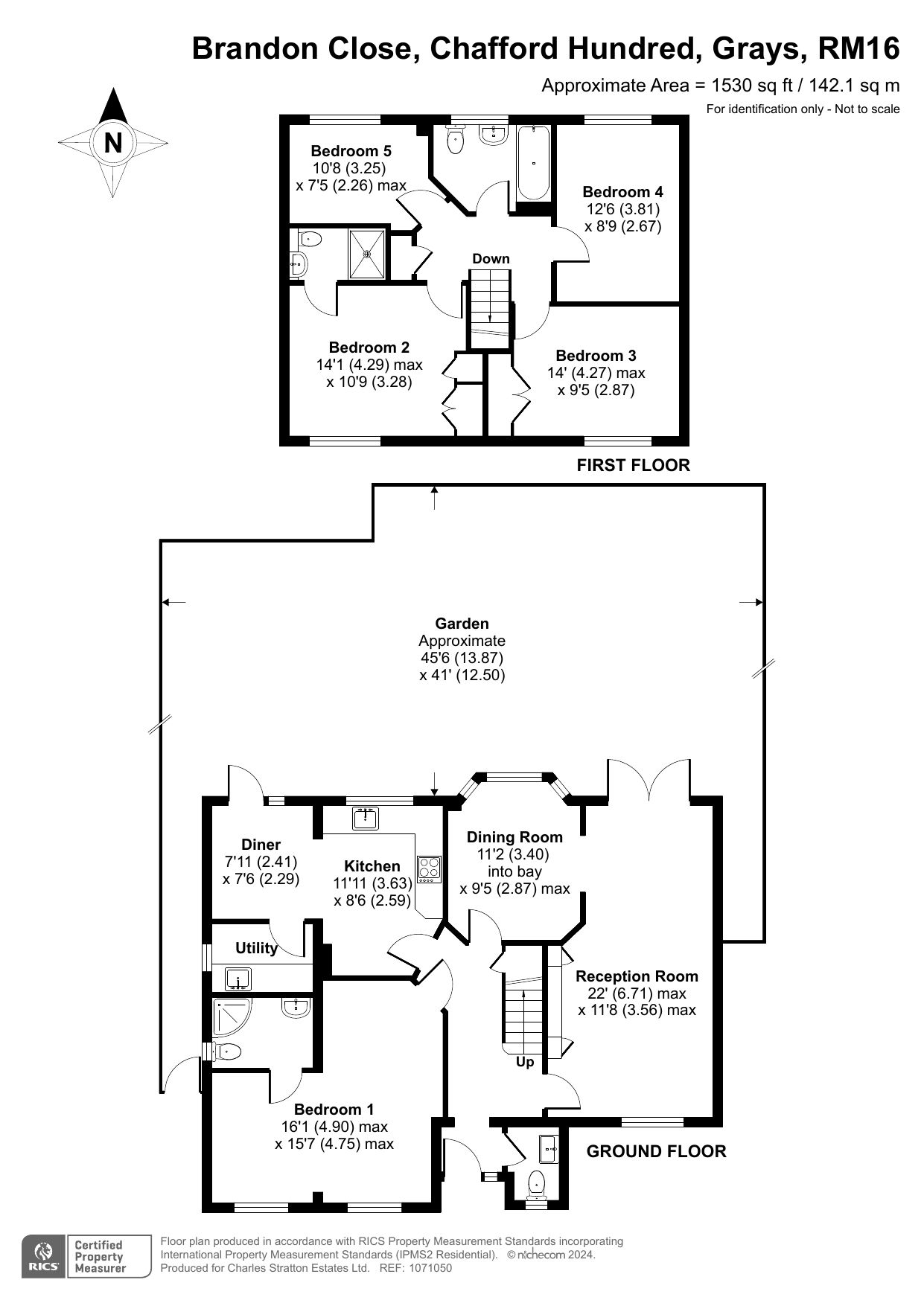 10 Brandon Close, Grays floorplan