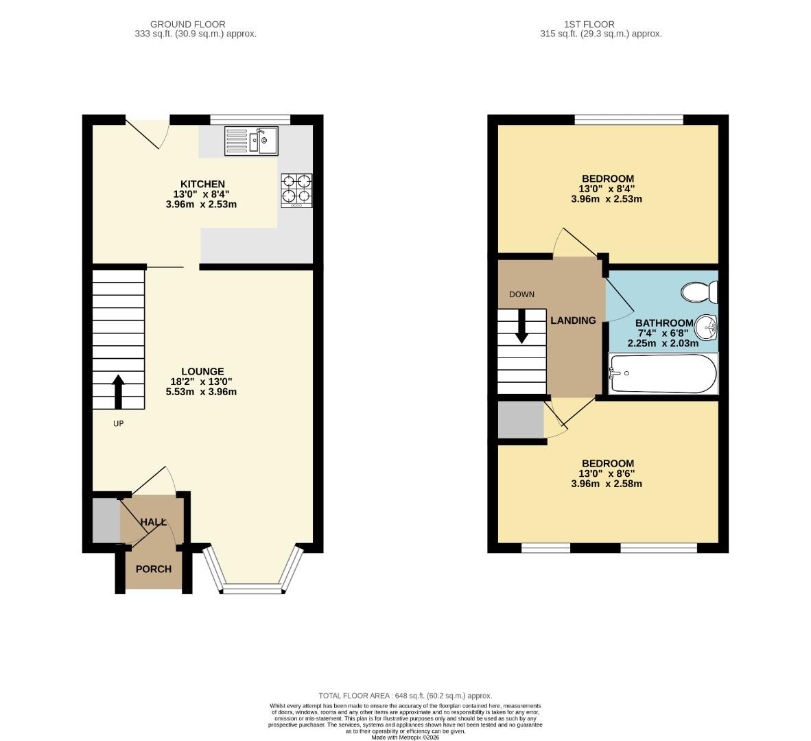 9, Park Brow Close, Chorlton floorplan