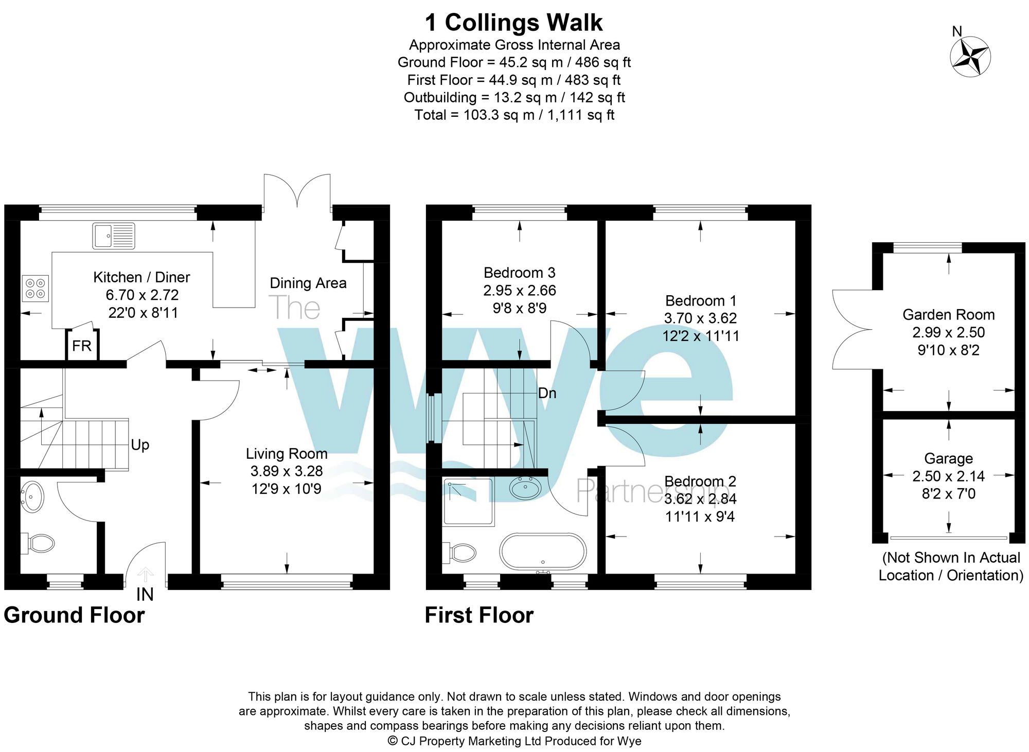1 Collings Walk, Great Missenden floorplan