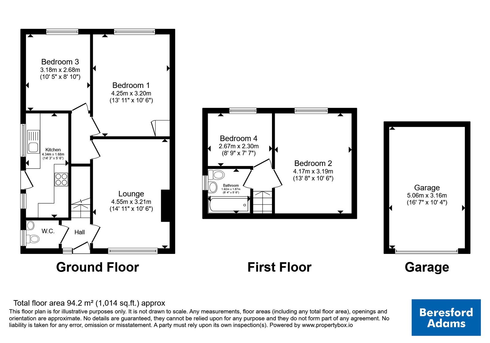 17, Ascot Drive, Denbighshire floorplan