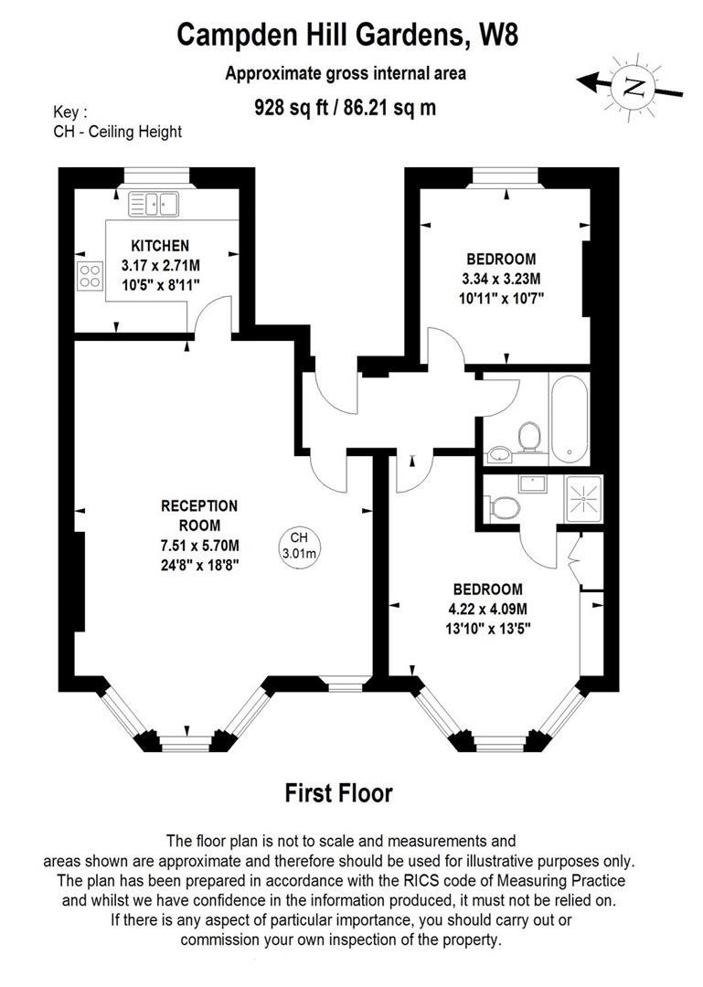 2 Bedrooms Flat to rent in Campden Hill Gardens, Notting Hill W8