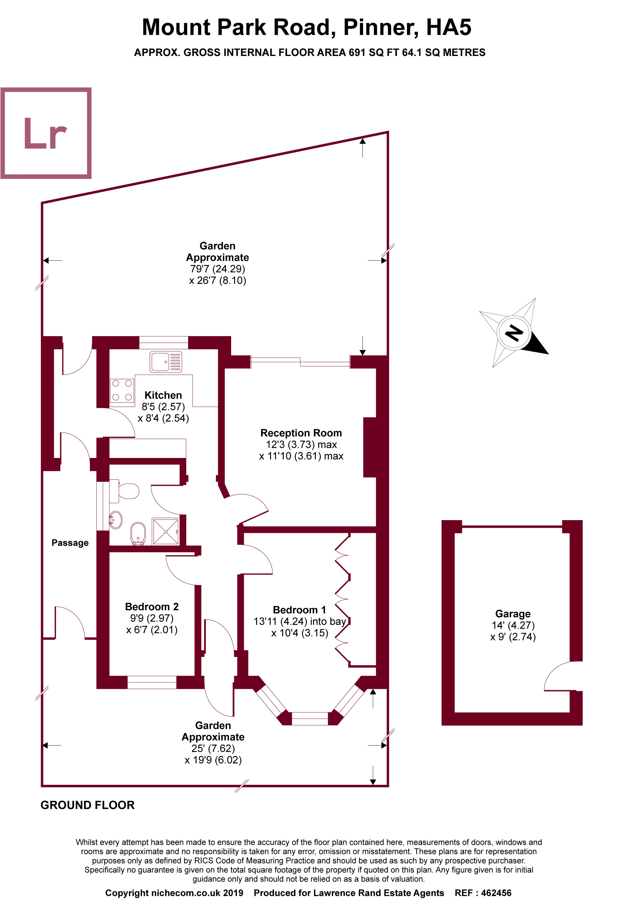 2 Bedrooms Semi-detached bungalow for sale in Mount Park Road, Pinner, Middlesex HA5