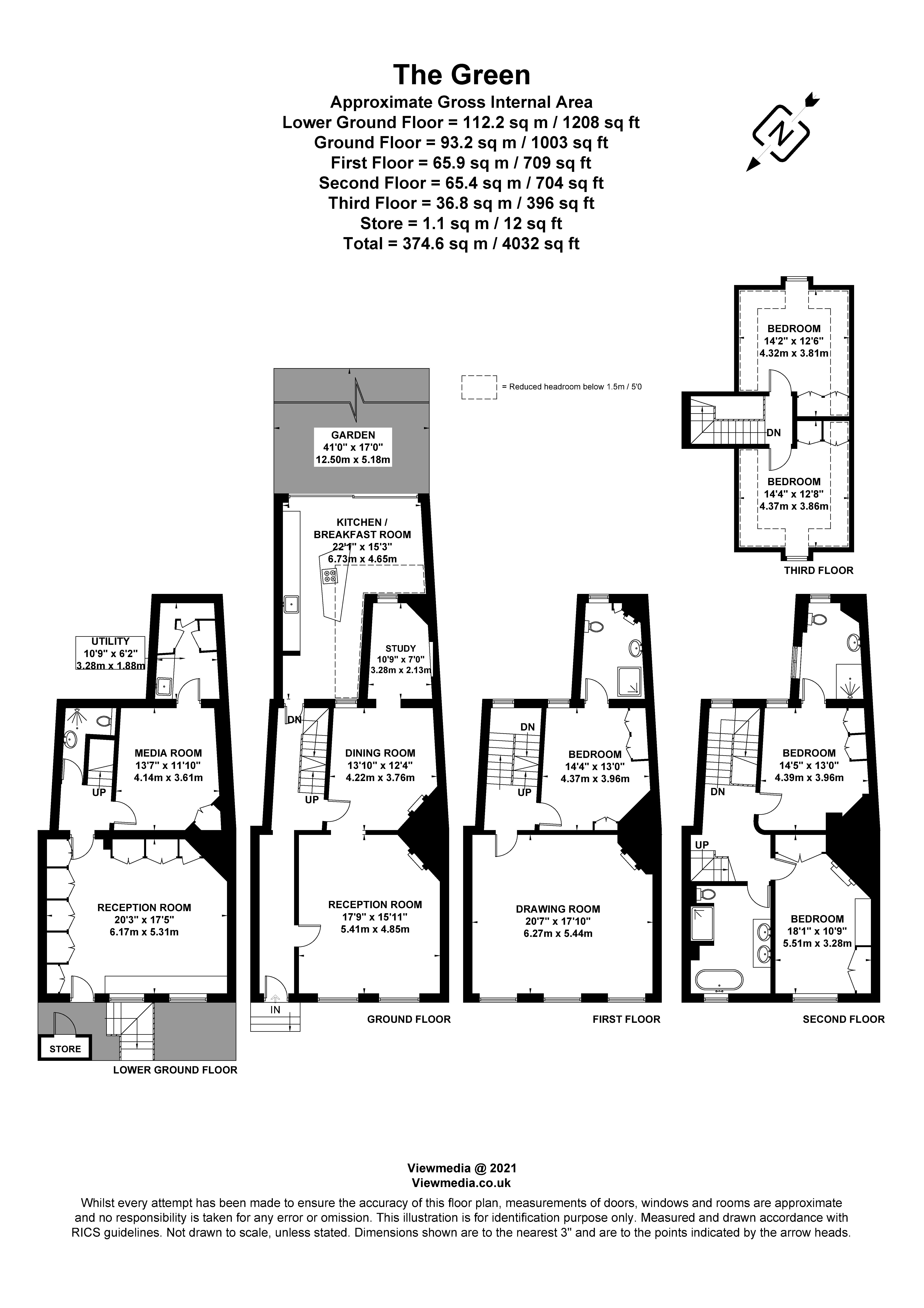 15, The Green, Richmond floorplan