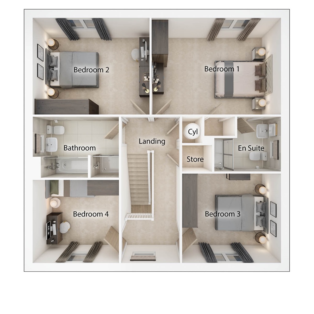 The Lewis - Plot 11, Whitefield Gardens, Whitefield Road, Dunfermline floorplan
