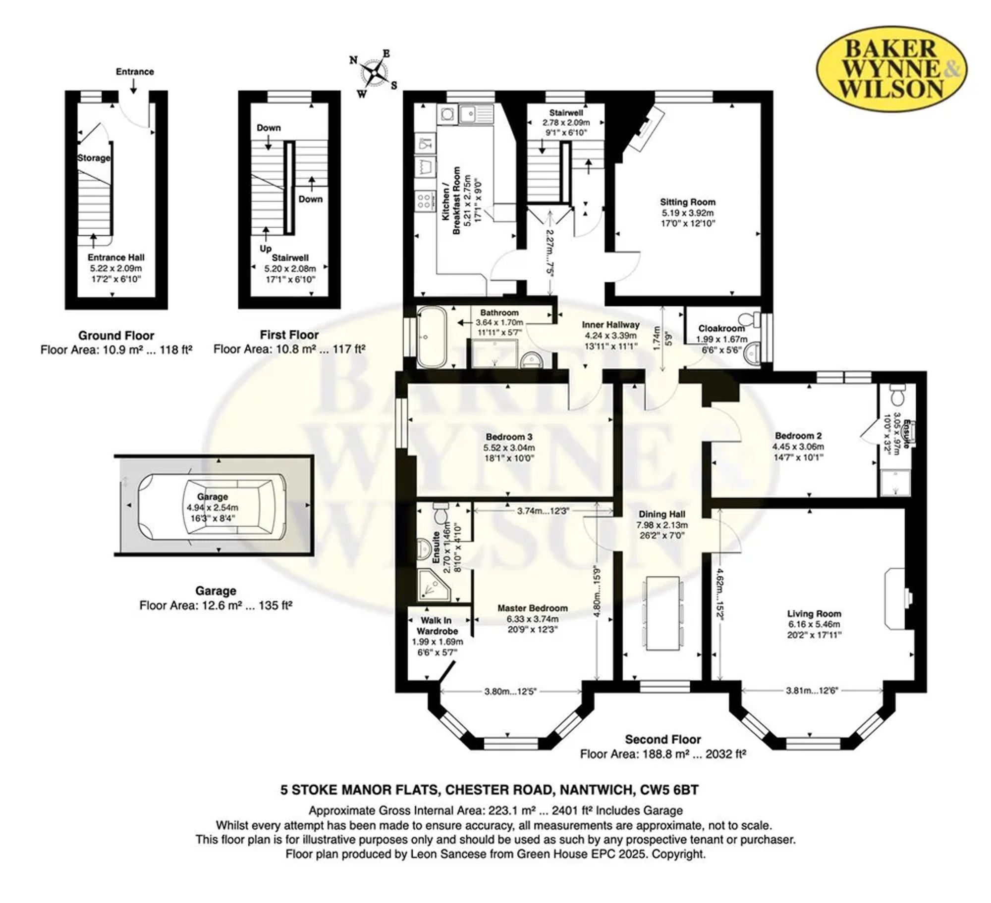 5 Stoke Manor Flats Chester Road, Stoke, Nantwich floorplan