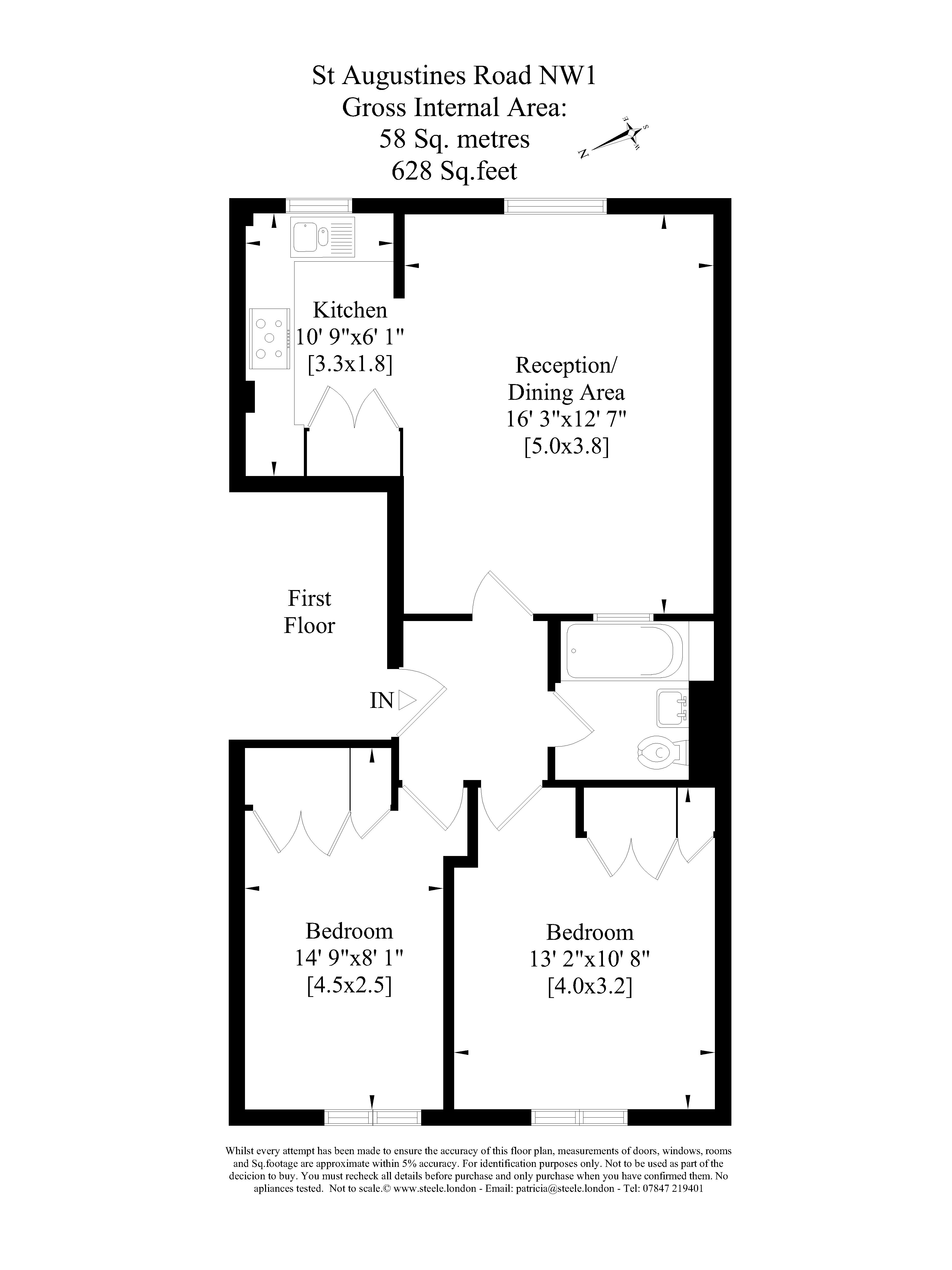 2 Bedrooms Flat to rent in St. Augustines Road, Camden Square, London NW1