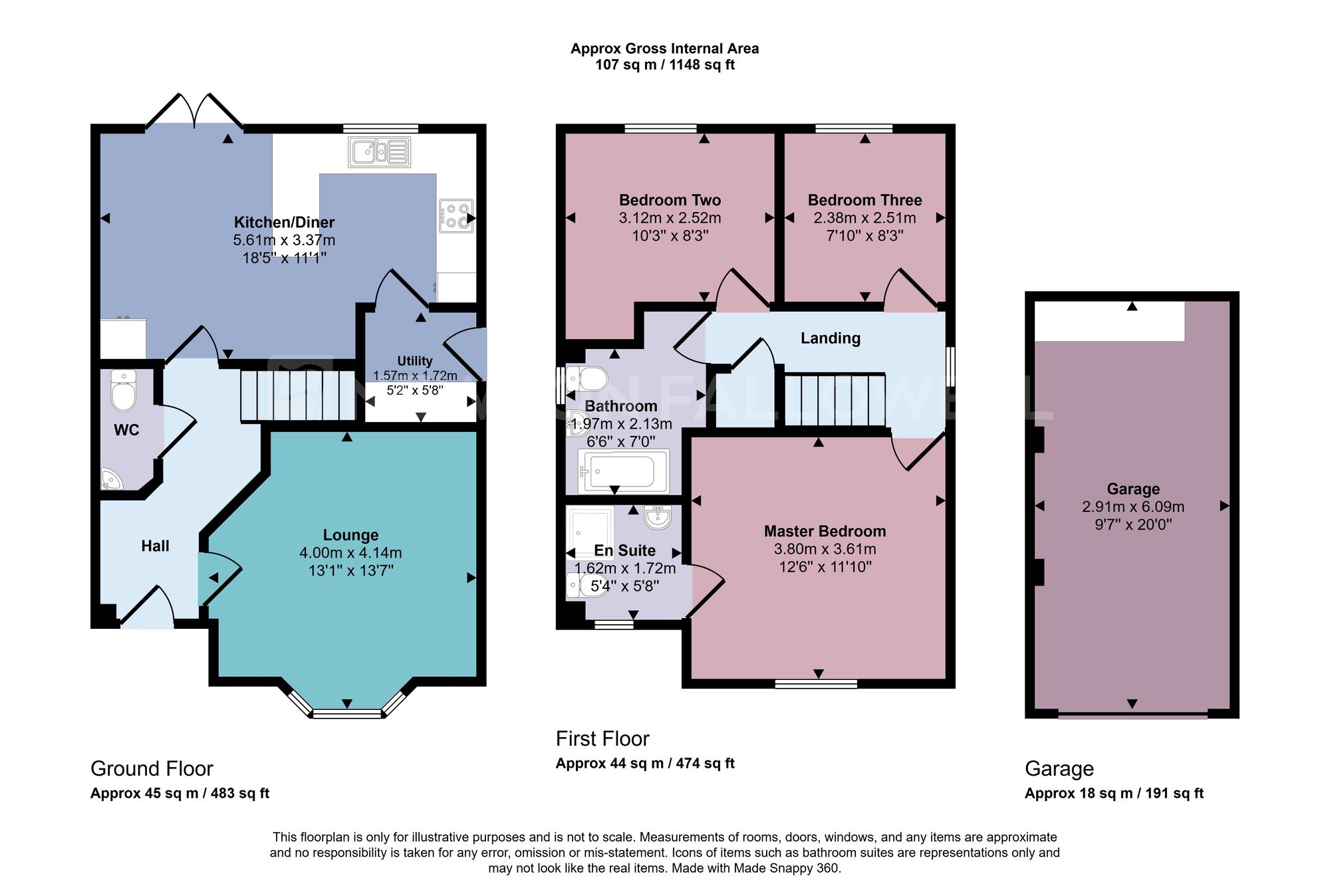 18 Jackson Road, Coalville floorplan
