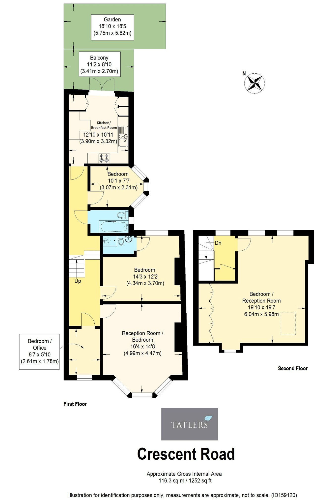 47, Crescent Road, Alexandra Park floorplan