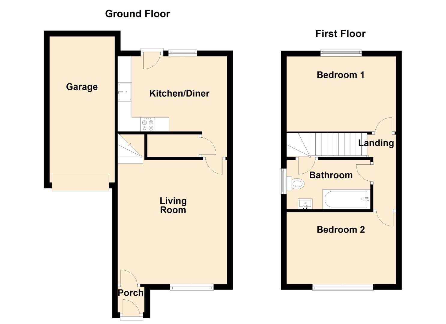 2 bed semidetached house for sale in Spencer Drive, Llandough, Penarth