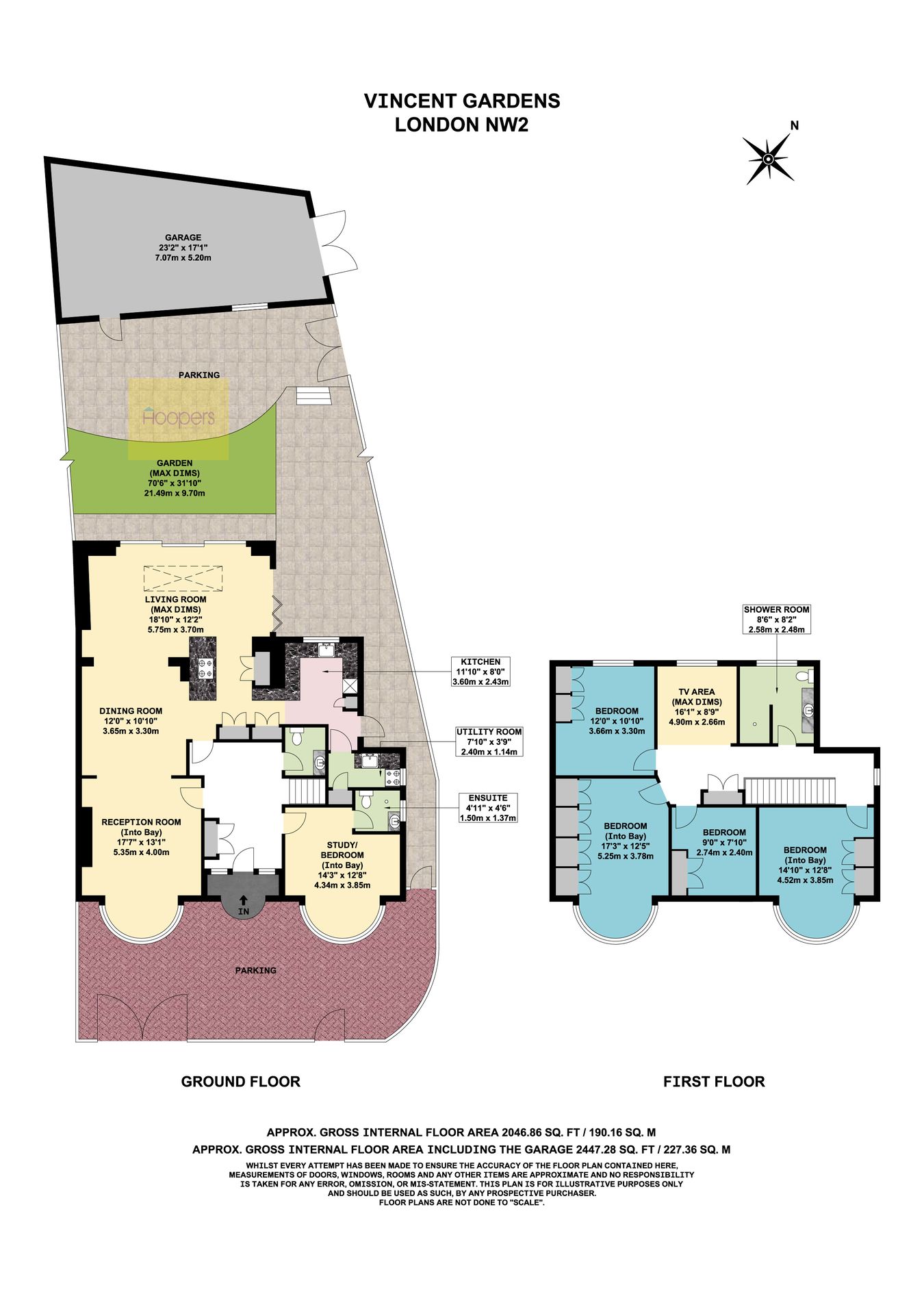 20, Vincent Gardens, London floorplan