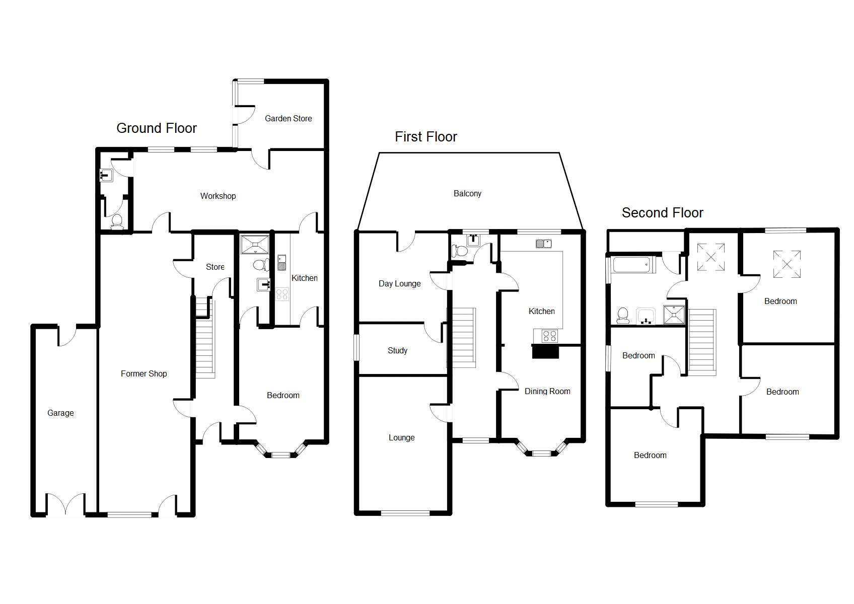 5 Bedrooms Terraced house for sale in Market Street, Ruthin LL15