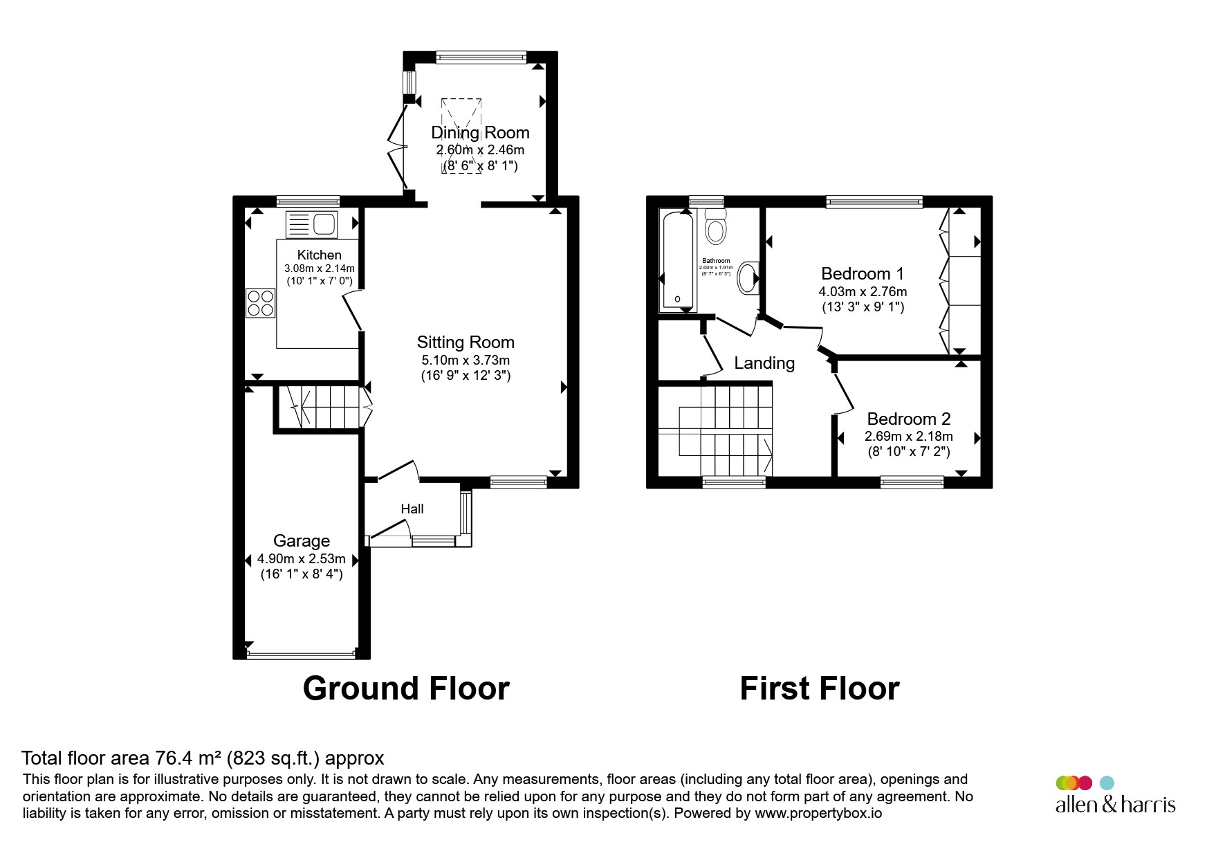 12, Larchmore Close, Swindon floorplan