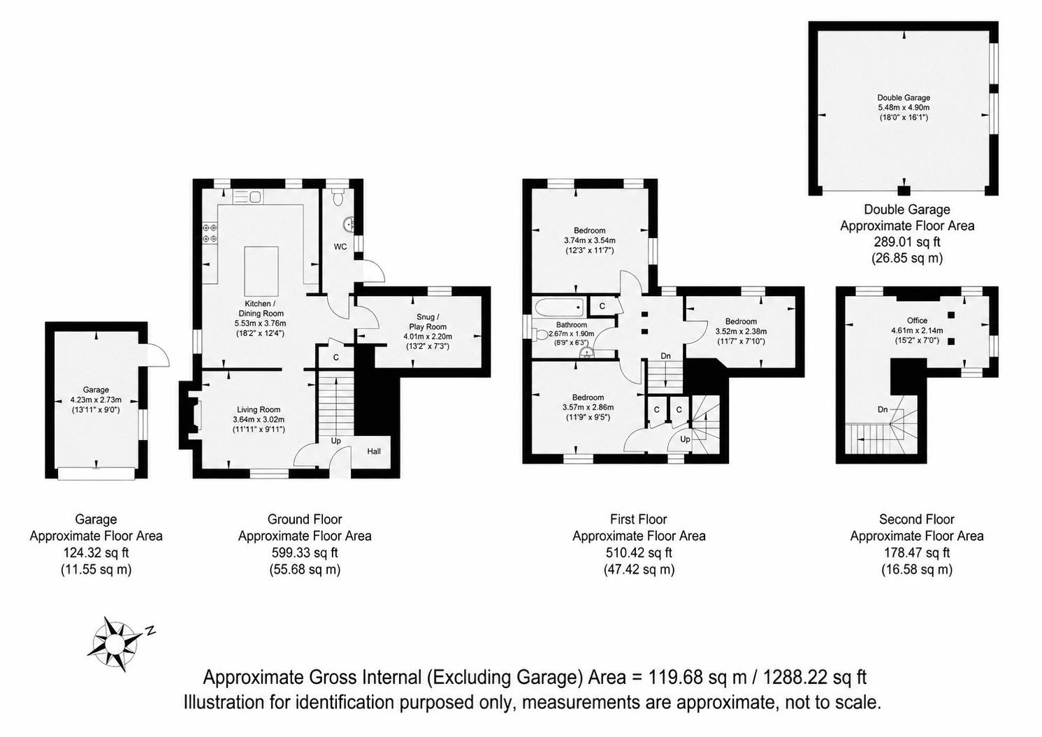 5 Club Cottages, Riding Lane, Tonbridge floorplan