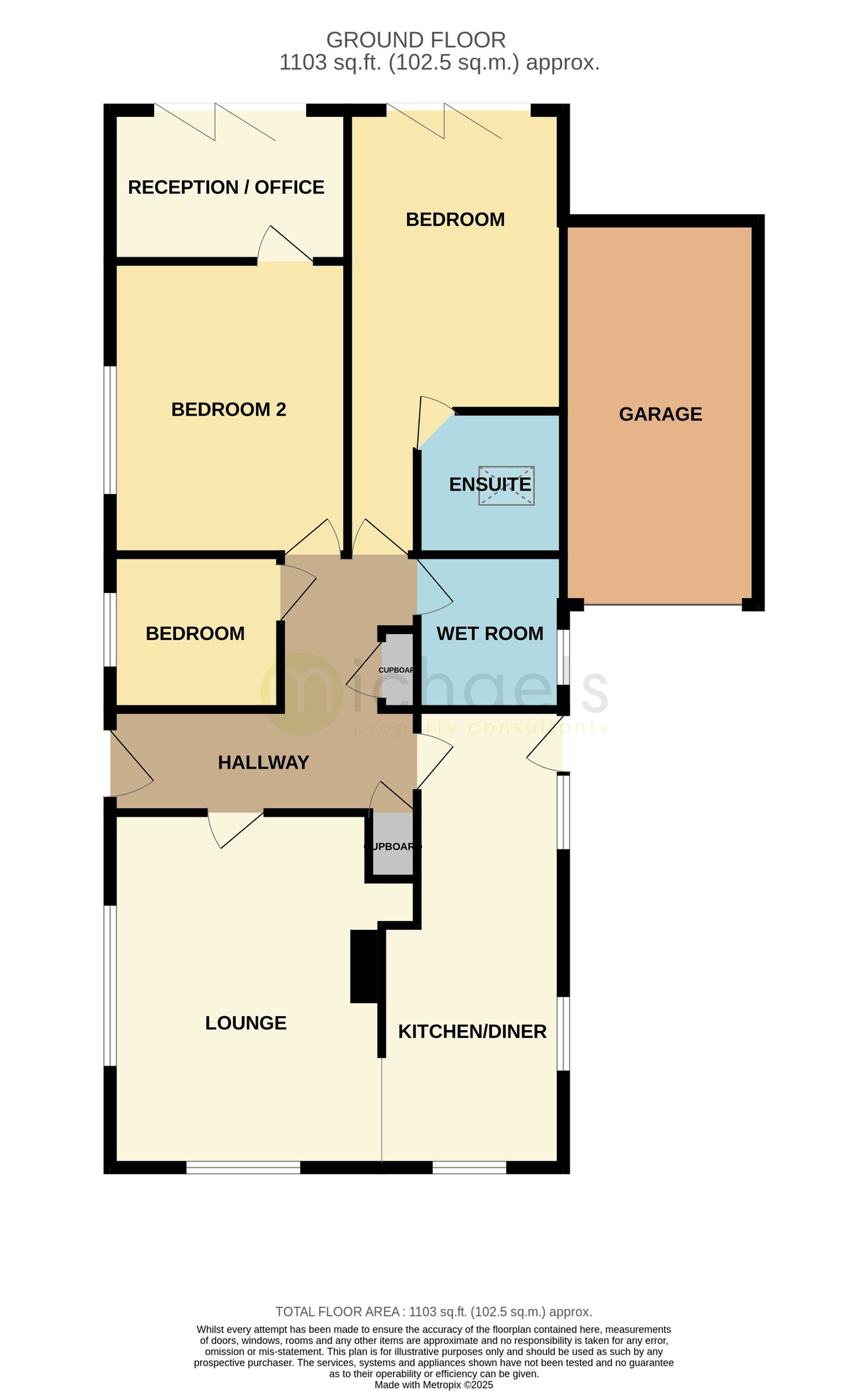 1, Woodland Way, Colchester floorplan