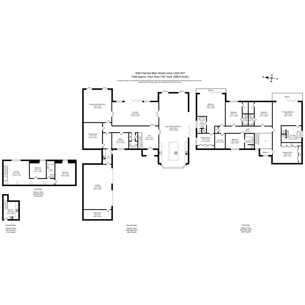 Wild Cherries, Main Street, Wetherby floorplan