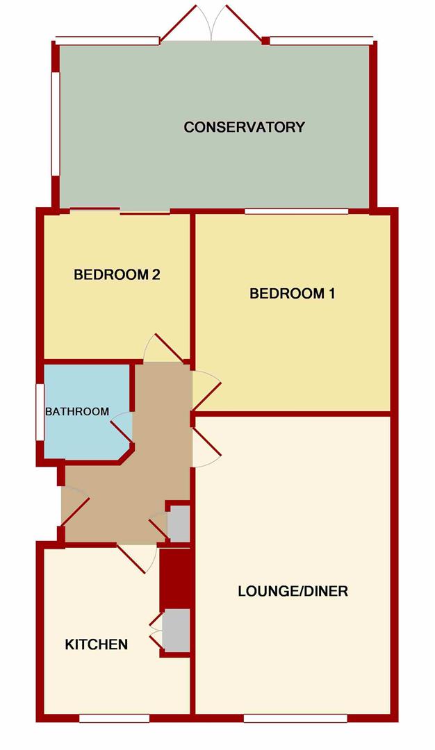 2 Bedrooms Semi-detached bungalow for sale in Pitt Mill Gardens, Hucclecote, Gloucester GL3