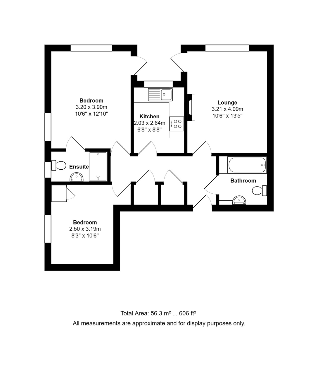 Greenleaves, Clays Hill, Bramber, West Sussex BN44, 2 bedroom flat for